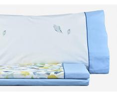 MI CASA Ma Maison JGO. SABANAS AVIÃON Jeu, Coton, Bleu, lit de 180