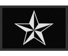 Empire Merchandising 623300 Nautic ircal Star Paillasson Motif étoile Taille 60 x 40 cm, Matière Polypropylène