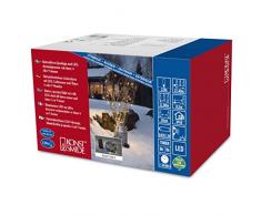 Konstsmide 3729-500 Guirlande dEclairage ExtÃ©rieur sur Pile avec Interrupteur 120 LEDs Multicolore CÃ¢ble Noir