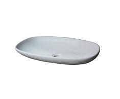 Taberner lavabo de Design Casablanca, RÃ©sine, Blanc, 60Â x 36Â x 11Â cm
