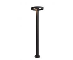 Lucide ZEFRA-LED - Borne Exterieur ExtÃ©rieur - Ã 20 cm - LED - 1x3W 3000K - IP44 - Noir