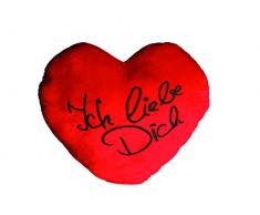 Out of the blue 63/2143Â CÅur en peluche rouge taille XXL - Inscription Ich liebe dich - Env. 60Â cm