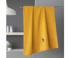 douceur dintÃ©rieur drap de douche 70x130 cm eponge brodee toucalaos jaune