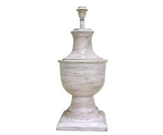 Better & best-lÃ¡mpara de table en forme de coupe, de bois, Base carrÃ©e grand, blanc