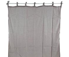 Thedecofactory 140307 Voilage, Coton, Beige, 140 x 300 x 3 cm