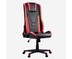 HyperX Commando Chaise de Gaming, Cuir synthétique, Rouge, Taille Unique