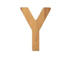 ABC Lettre Y en Bambou Durable, Super combinable avec dautres Lettres comme décoration ou Plaque de Porte, particulièrement adaptée pour Apprendre à Lire Les Enfants Scolaires