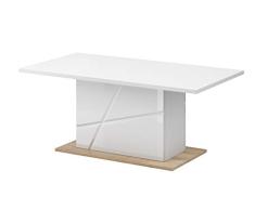 ESF FU-09 table basse MDF (Panneau de Fibres de Bois Ã densitÃ© Moyenne), recouverts dun Papier dÃ©cor imprÃ©gnÃ© de rÃ©sine mÃ©lamine, Finition Blanc Mat, Taille unique