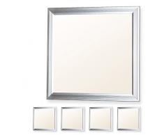 4x LEDVero 30x30 Panneau Ultraslim de LED dimmable - 10W, 800lm, 3000K Plafonnier encastrÃ© avec clips de montage et transformateur EMV2016 dimmable - blanc chaud