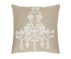 Thedecofactory 40053 Coussin, Polyester, Ecru, 20 x 20 x 40 cm