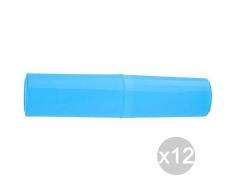 Set 12 Porte-Brosse + Dentificio 3156 Accessoire En Plastique Pour La Salle De Bains