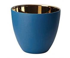 ASA Lights Photophore en Porcelaine Bleu 6,4 cm x 7,2 cm