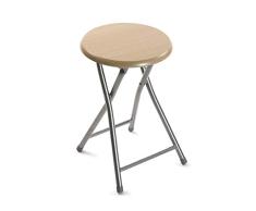 Versa Tabouret Pliable de Salle de Bain en Bois pour dÃ©coration et Meubles de Maison Unisexe (Multicolore) Taille Unique