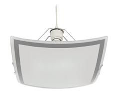 Tosel 11933 Suspension MÃ©lina Verre 100 W E27 Gris