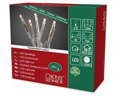 Konstsmide micro guirlande lumineuse 35 diodes blanc chaud transformateur interne 24 v cÃ¢ble transparent 6352-123