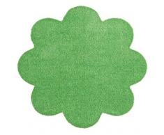 Hanse Home Paillasson Soft & Clean Paillasson en Forme de Fleur, Polyamide, Vert, 67Â x 67Â x 0,7Â cm