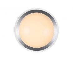 Lucide GENTLY-LED - Plafonnier - Ã 43,5 cm - LED - 1x24W 3000K - IP21 - Chrome DÃ©poli