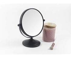 Deblanch Miroir, métal Peint, Noir Mat, 15 cm