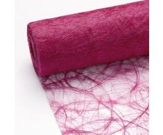 Unbekannt 25 m x 20 cm Sizoweb Chemin de table en non-tissé Chemin de rose fuchsia pour mariage