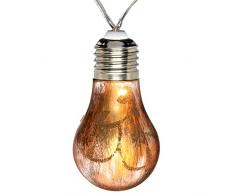 WeRChristmas DorÃ© ampoule Guirlande DÃ©coration de NoÃ«l avec 20Â LEDÂ âÂ Blanc chaud