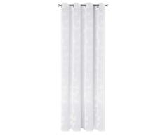 Design91 Rideaux Lisses Transparents Ã 8 Åillets Motif Papillons fluorescents pour Chambre Ã Coucher Salon Blanc 140 x 250 cm