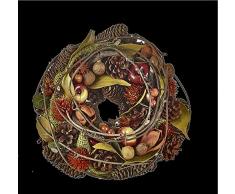 Comarco Sa 11258 Guirlande et Couronne de NoÃ«l, matÃ©riau Naturel, Jute, Plastique, Multicolore, 33 x 6 x 33 cm
