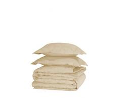 De Witte Lietaer Motion Parure Linge de Lit, 100% Coton Satin, Sandshell, 1/200x200-2/60x70