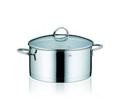 kela 10957 Faitout Cailin 24cm en Acier Inoxydable, Argent Brillant, 24 cm