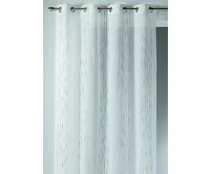 Homemaison 09526-8-AL Voilage Motif Fantaisie Etamine/Polyester Gris 1 x 140 cm