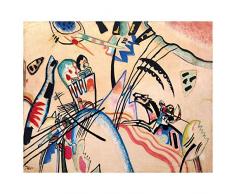 Legendarte Tableau, Impression sur Toile - Improvisation Wassily Kandinsky - cm. 80x100