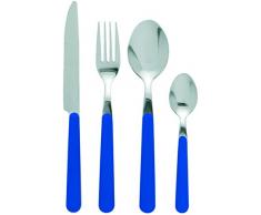 Excelsa Jolly Service Couverts, Acier Inoxydable, Bleu, 24Â unitÃ©s