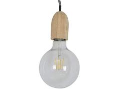 ZONS 811002LOT2 LOT DE 2 Suspensions + Ampoule LED GM GRIS CÃBLE 80 Cm,