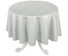 VENT DU SUD Nappe de Table, Coton PeignÃ©, Perle, 168x168 cm