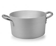 Pardini Faitout Moyen avec 2 Poignées, Aluminium, Gris, 28 cm