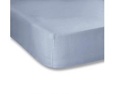 Bianca Plain Dyed Percale Drap-Housse pour lit de, 100% aldodÃ³n, Denim, 90Â X 200Â 