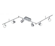 Trio Leuchten 573190107Â Lampe de table Nickel mat/chromÃ©/, Nickel, Nickel mat, 10.0 x 177.0 x 23.0 cm