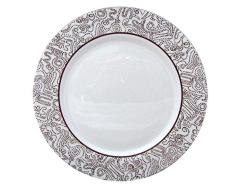 Dajar Assiette à Dessert Moka Brown 19 cm LUMINARC, Verre, Blanc/Marron, cm