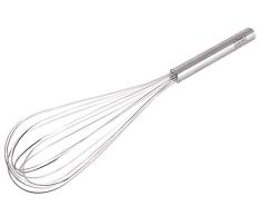 Cuisine Enamel Prof Fouet, Acier Inoxydable, Gris Moderne 44.5x9.5x8.5 cm Gris