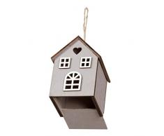 Piovaccari Médaillon Nichoir en Bois, Multicolore, 7.3 x 9 x 6.5 cm,