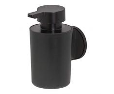 Tiger Tune Distributeur de Savon sans perçage Montage sans perçage grâce au Film adhésif intégré Fixation en Option pour vis, Noir brossé, 68 x 123 x 109 mm