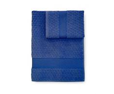 Caleffi 37145Â Bleu 2piÃ¨ce (s) Serviette de BainÂ âÂ Serviette de Bain (Bleu, monÃ³tono, M, 2Â piÃ¨ce (s))