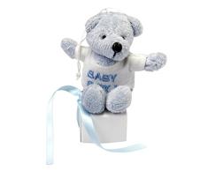 Mopec ap267.3Â âÂ Ours en Peluche avec t-Shirt Baby Boy et 3Â A Dragees de Chocolat, Pack de 30Â piÃ¨ces