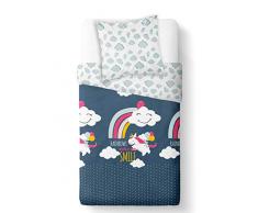 TODAY Parure Housse de Couette Enfant, Coton, Multicolore, 140X200 CM