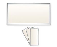 3x LEDVero 30x60 Panneau Ultraslim de LED - 20W, 1600lm, 3000K Plafonnier encastrÃ© avec clips de montage et transformateur EMV2016 - blanc chaud