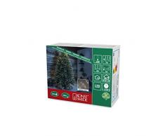 Konstsmide 6381-160 Lamelles Ornées de Gouttes à LED 10 Brins de 20 Diodes, Plastique, 2 W, Blanc, 700 x 0 x 0 cm