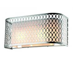 interfan Applique murale Ã 2Â lumiÃ¨res Nickel
