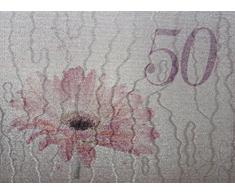 White Cotton Cards Age 127Â cm Gerbera Rose Design Tiny Valeur Album Photo, Blanc