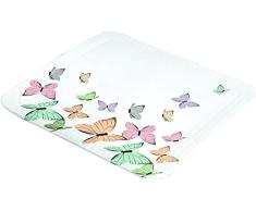 Kleine Wolke 4101148002 Butterflies Tapis de douche Coton Multicolore 55 x 55 x 2 cm