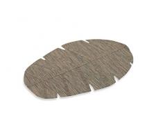 Villa dâEste Home Tivoli 2194010 Lot de 6 Feuilles de Set de Table en Polyester, Marron, Non