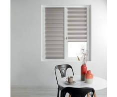 store dintérieur store enrouleur jour et nuit 90x180 cm polyester daynight taupe